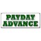 Signmission PAYDAY ADVANCE BANNER SIGN quick ez easy credit loans fast money title loan B-Payday Advance - alternate 1